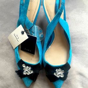 New blue Zara shoes